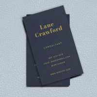 Striking Modern Minimalist Navy Blue Gold