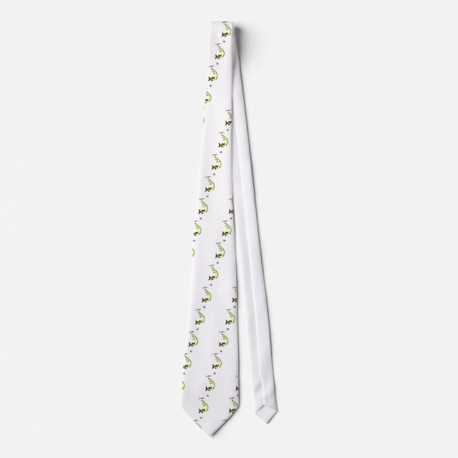Striking Pike fishermans dream Tie (Front)