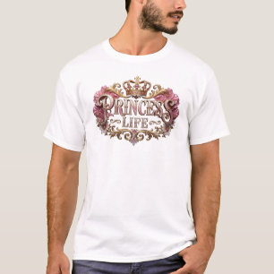 Striking PRINCESS LIFE Designer Graphic T-Shirt