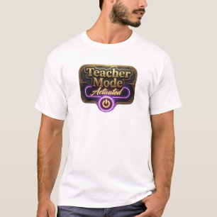 Striking Purple TEACHER MODE ACTIVATED Art T-Shirt