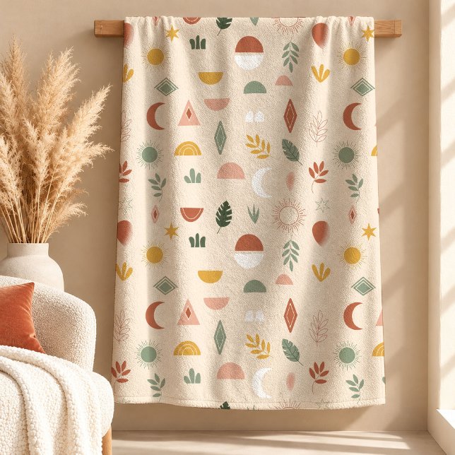 Striking Rust Copper Rainbow Leaves Blanket Gift (Striking Rust Copper Rainbow Leaves Blanket Gift)