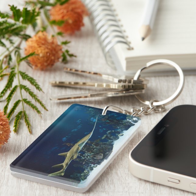 Striking Sawfish Keychain (Front Right)