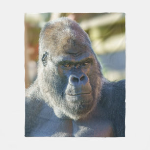 Striking Silverback Fleece Blanket