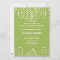 Striking Swirls Wedding Invitation