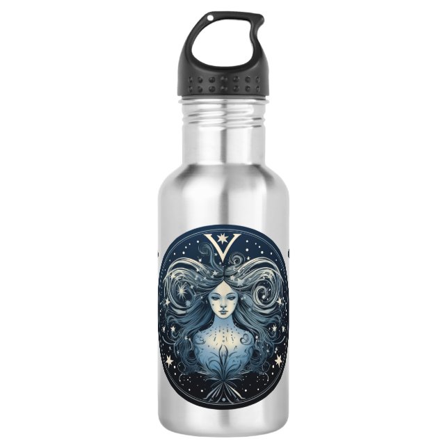 Striking Virgo Symbol Artwork 532 Ml Water Bottle (Front)