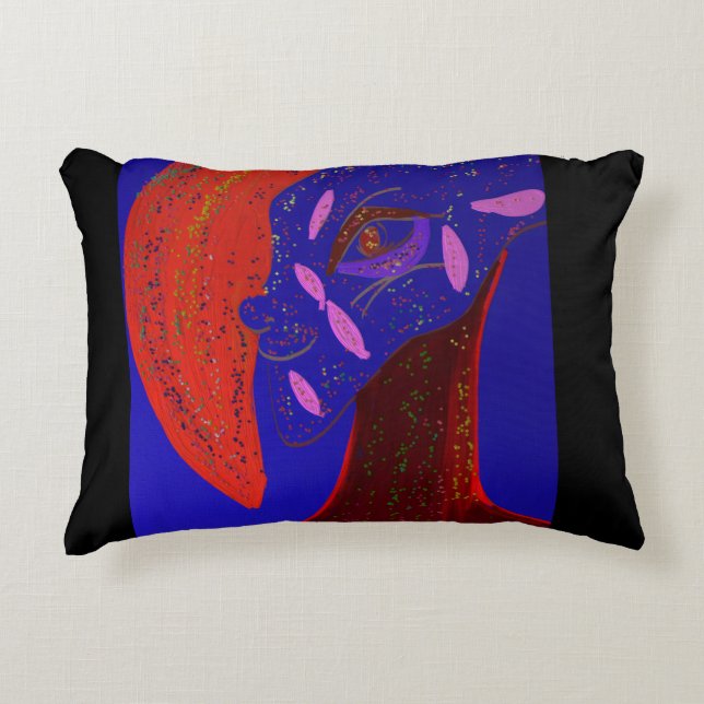 Strikingly Beautiful Creature Accent Pillow (Front)