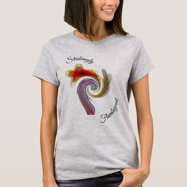 "Strikingly Flamboyant" (Women's Basic) T-Shirt (Front)