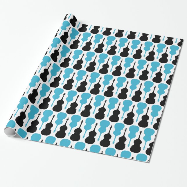 String Bass Pattern Wrapping Paper (Unrolled)