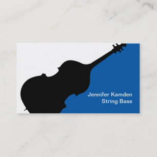 String Bass Teacher Business Cards
