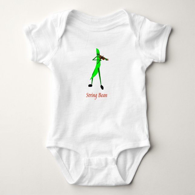 String Bean Baby Bodysuit (Front)