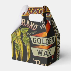String Bean Label Vegetable Country Favor Box