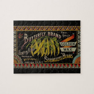 String Bean Label Vegetable Country Jigsaw Puzzle
