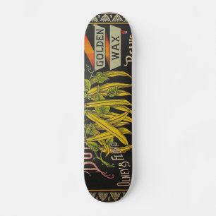 String Bean Label Vegetable Country Skateboard