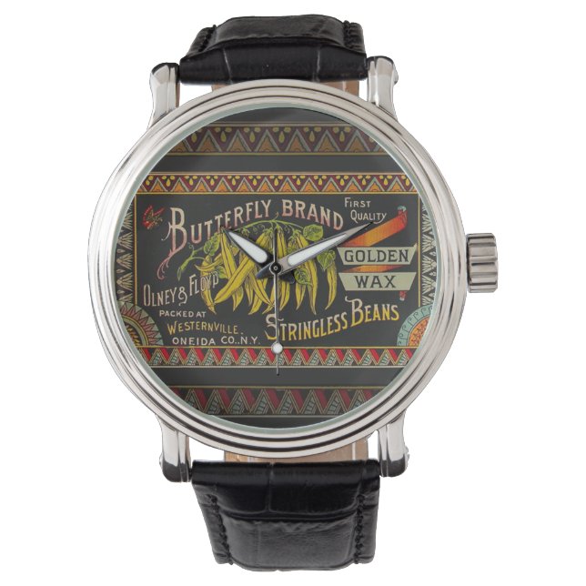 String Bean Label Vegetable Country Watch (Front)