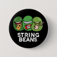 String Beans Funny Vegetable Pun Dark BG