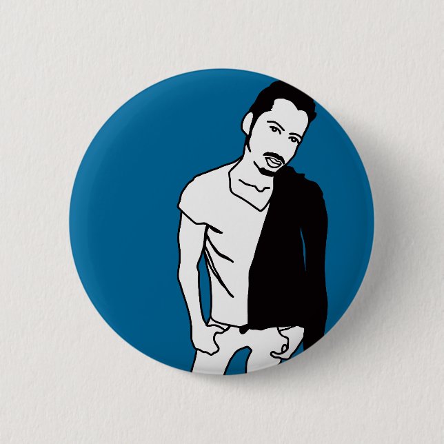 string grease 2 inch round button (Front)