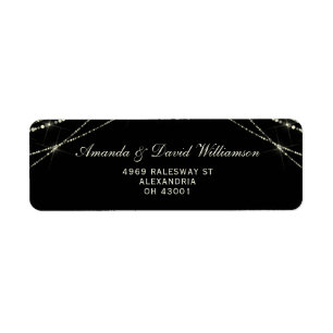 String Light Elegant Black Address
