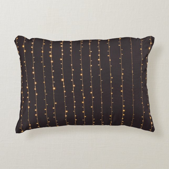 String lights accent pillow (Front)