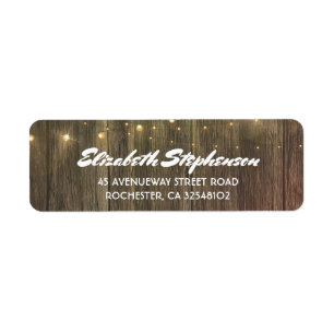String lights and Barn wood Rustic