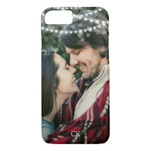 String Lights Custom Photo & Monogram Case-Mate iPhone Case