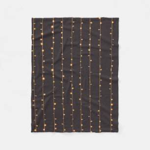 String lights fleece blanket