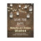 string lights & mason jars save the date cards