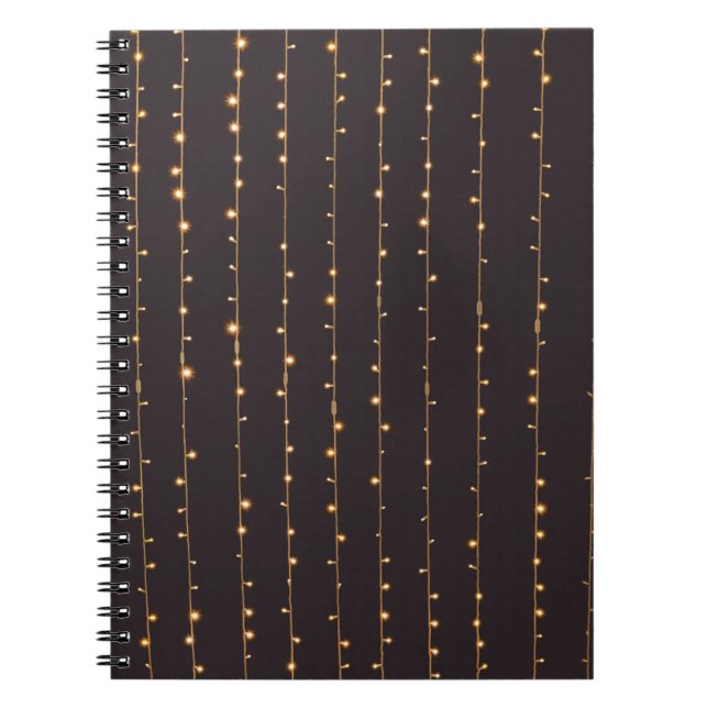 String lights notebook (Front)