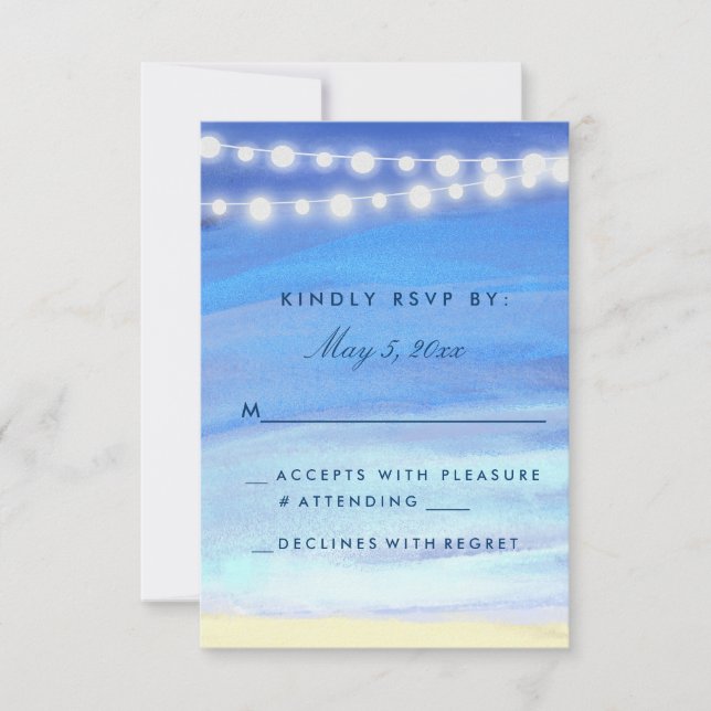 String lights on the water RSVP (Front)