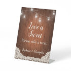 String Lights Rustic Wood Take a Treat Favour