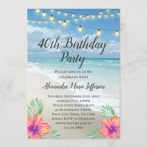 Tropical Island Invitations Zazzle CA