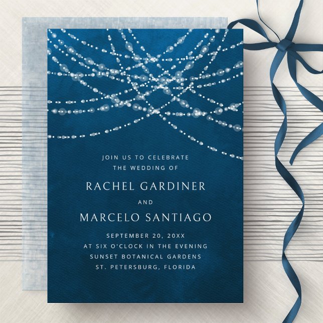 String Lights Wedding Invitation (Creator Uploaded)