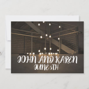 STRING LIGHTS WEDDING INVITATIONS CUSTOM