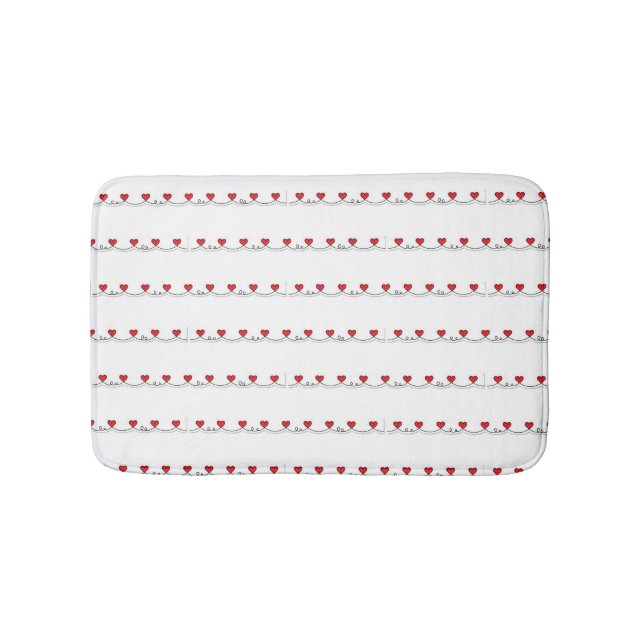 ***STRING OF HEARTS*** BATH MAT (Front)