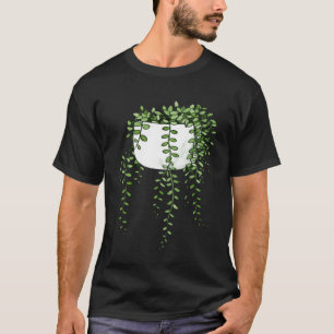 String Of Pearls Beads Curio Rowleyanus Flowering T-Shirt
