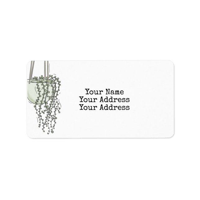 String of Pearls Succulent Label (Front)