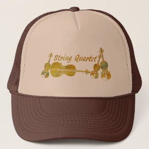 String Quartet in Gold Trucker Hat