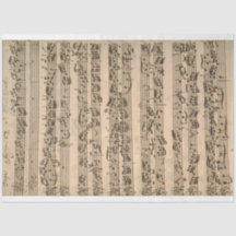 String Quartet Sheet Music Decoupage Paper