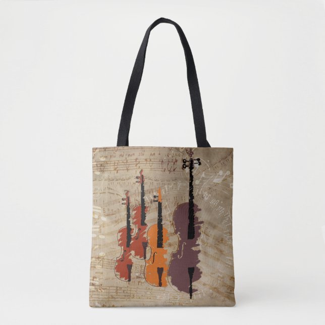 String Quartet Tote Bag (Front)
