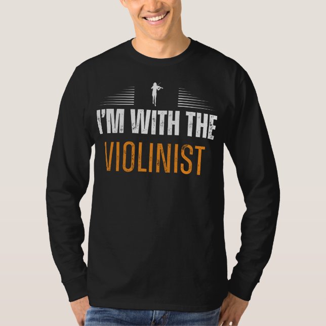 String Serenade: Im with the Violinist Tee - Music (Front)