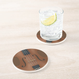 Stringed Instrument Cello Violin Viola Detail Coaster
