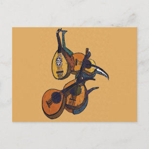 Stringed Musical Instruments Postcard