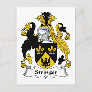 Stringer Family Crest Postcard