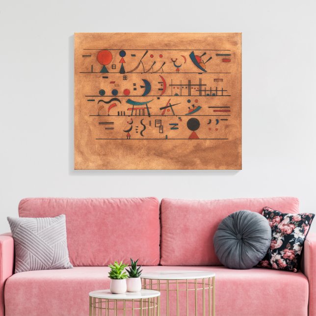 Strings of Characters | Wassily Kandinsky | Canvas Print (Insitu(LivingRoom))