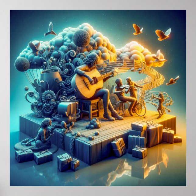 Strings of Compassion: Melodic Heartstrings Poster (Front)