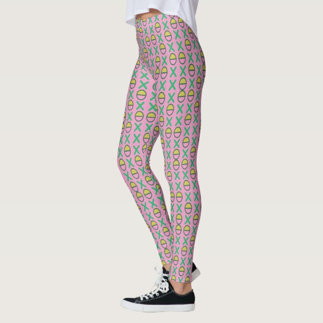 Strings of Graphical Symbols on any Colour Leggings (Left)