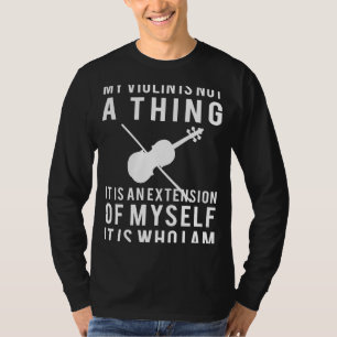 Strings of Identity: Embrace You with this Violin T-Shirt