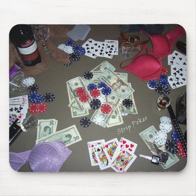 Strip Poker Mouse Pad (Front)