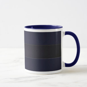 Strip Wall in Navy Blue Mug
