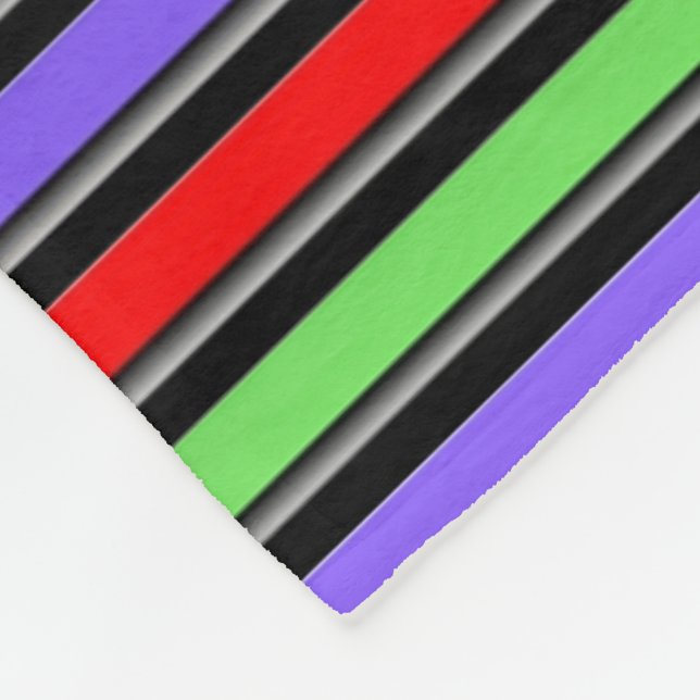 Stripe 3 Change the Colour Fleece Blanket (Corner)