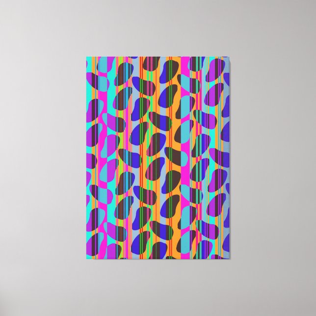 Stripe Beans Canvas Print (Front)